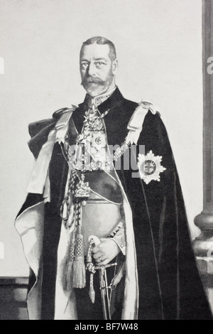 George V, de 1865 à 1936. Nom complet, George Frederick Ernest Albert. Roi du Royaume-Uni et les Dominions britanniques Banque D'Images