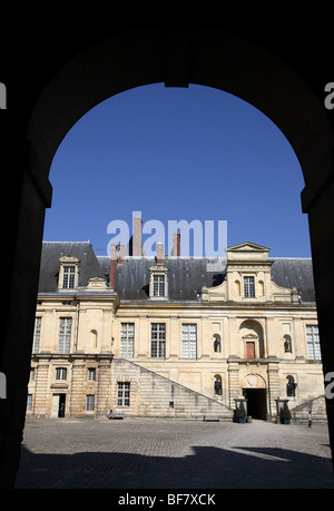 Fontainebleau (77) : le château Banque D'Images