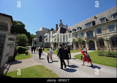 Argoules (80) : Abbaye de Valloires Banque D'Images