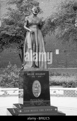 Sculpture dans Hollday Billie Baltimore sur Penn Ave Banque D'Images