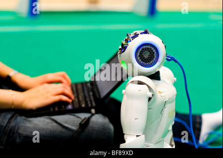 La RoboCup 2009, Graz, championnat du monde de robot, robotique, humanoïde, Nao, robot-Human-Robot Interaction- Banque D'Images