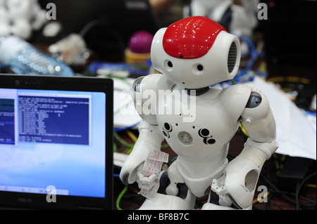 La RoboCup 2009, Graz, championnat du monde de robot, robotique, humanoïde, Nao-robot Banque D'Images