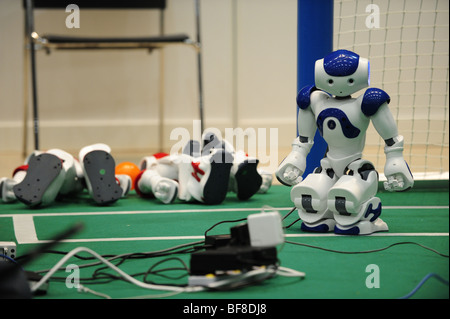 La RoboCup 2009, Graz, championnat du monde de robot, robotique, humanoïde, Nao-robot Banque D'Images