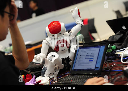 La RoboCup 2009, Graz, championnat du monde de robot, robotique, humanoïde, Nao, robot-Human-Robot Interaction- Banque D'Images