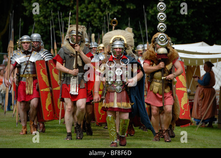 Rue de l'hermine à la Garde côtière spectaculaire militaire romaine à Caerleon Banque D'Images