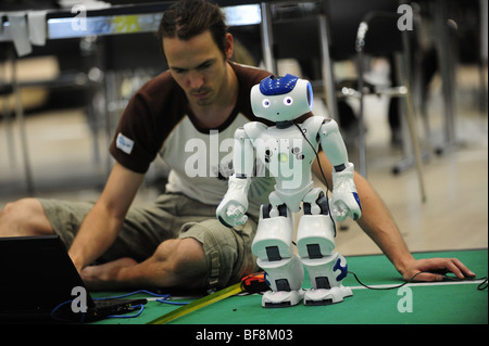 La RoboCup 2009, Graz, championnat du monde de robot, robotique, humanoïde, Nao, robot-Human-Robot Interaction- Banque D'Images