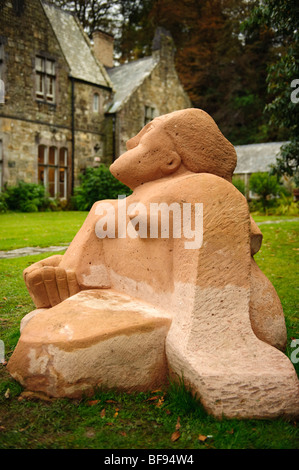 Oriel Plas Glyn y Weddw art gallery, l'après-midi d'octobre, le Parc National de Snowdonia, Llanbedrog, péninsule de Lleyn, Gwynedd, Banque D'Images