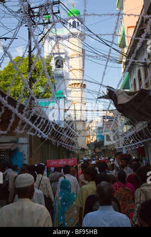 Nizam Embarquement au dargah, tombeau de Saint Soufi Khwaja Chishti dans Ajmer au Rajasthan Inde Banque D'Images