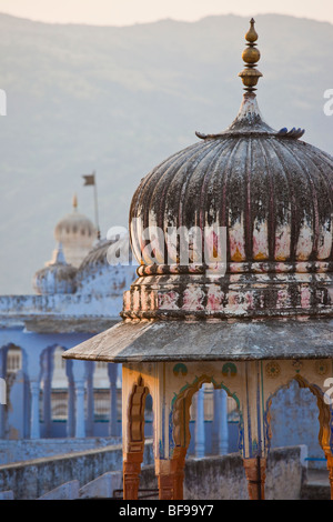 Un vieux haveli à Pushkar dans le Rajasthan en Inde Banque D'Images