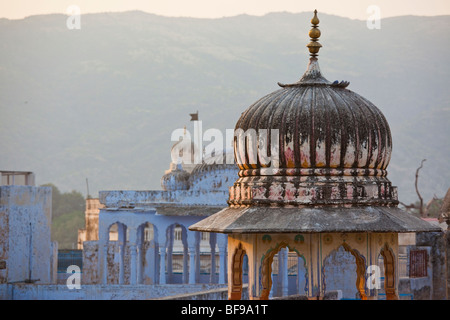 Un vieux haveli à Pushkar dans le Rajasthan en Inde Banque D'Images