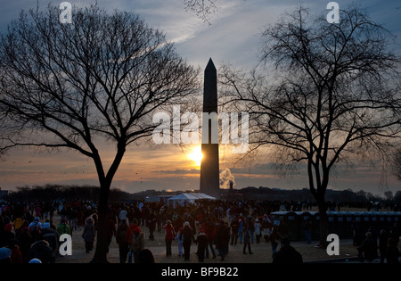 Barack Obama Inauguration 2009- Washington DC Banque D'Images