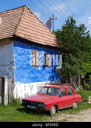 Athya, vieux, village hongrois roumain traditionnel Banque D'Images