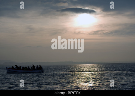 Coucher de soleil sur Blakeney Point Banque D'Images