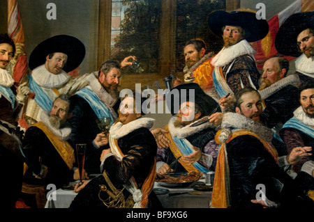 Frans Hals Banquet 1582-1666 Callivermen les agents de Garde Civique 1627 Pays-Bas Musée Banque D'Images