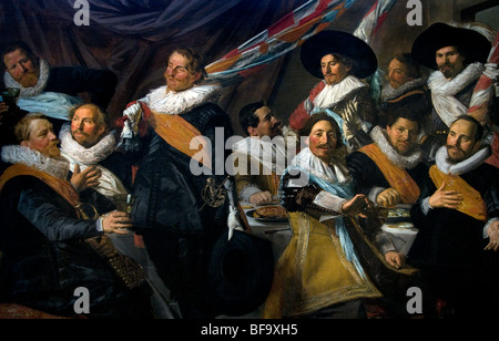 Frans Hals Banquet 1582-1666 Callivermen les agents de Garde Civique 1627 Pays-Bas Musée Banque D'Images