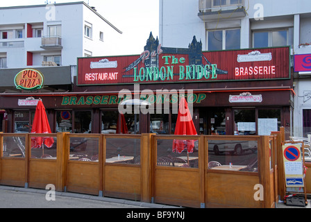 Le restaurant du Pont de Londres, Calais, France Banque D'Images