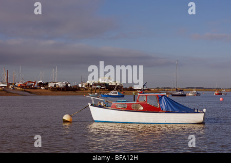 River Deben Felixstowe, vu du Ferry Ferry Bawdsey, Suffolk, UK. Banque D'Images