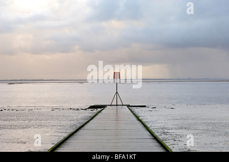 Lytham St Annes jetty Banque D'Images