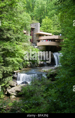 Ohiopyle Fallingwater , PA , Frank Lloyd Wright Banque D'Images