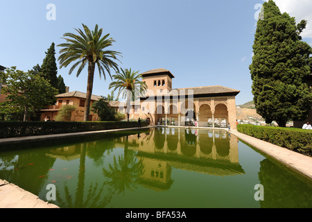 La Tour des Dames, le Partal, l'Alhambra, Grenade, Andalousie, Espagne Banque D'Images