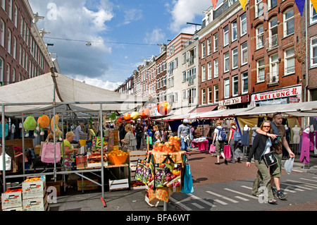 Albert Cuypstraat Cuyp Market Amsterdam Pays-Bas Banque D'Images