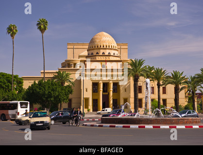 Marrakech, Maroc - Théâtre Royal bâtiment. Banque D'Images