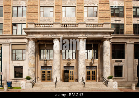 State Capitol building, downtown, Juneau, Alaska, USA Banque D'Images