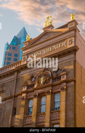 Pabst Theatre, Milwaukee, Wisconsin, États-Unis Banque D'Images