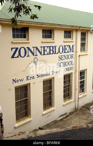 Zonnebloem Senior School, District 6, Cape Town, Afrique du Sud, l'Afrique. Banque D'Images