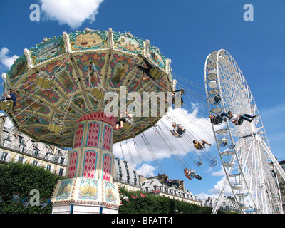 Attractions touristiques de Tuilleries jardin,grande roue, Paris,France Banque D'Images