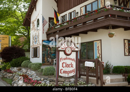 Frankenmuth Clock Company dans la région de Midland, Michigan. Banque D'Images