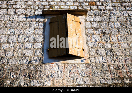 Les anciens bâtiments de Stari Grad, île de Hvar, Croatie Banque D'Images