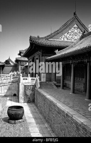 L int rieur de la Cit Interdite en noir et blanc Beijing Chine Photo