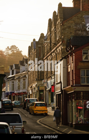 Le centre-ville de Builth Wells, Powys Pays de Galles UK Banque D'Images