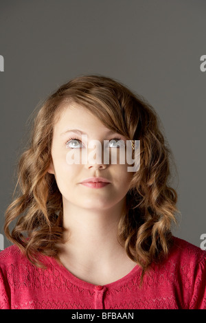 Studio Portrait of Teenage Girl Banque D'Images