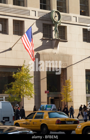 Tiffany And Co flagship sur la Cinquième Avenue à Manhattan à New York Banque D'Images