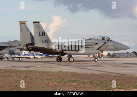 US Air Force F-15C Eagle jet fighter Banque D'Images