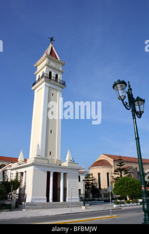 Église Saint Dionysiou, centre-ville de Zakynthos. Grèce 2009 Banque D'Images