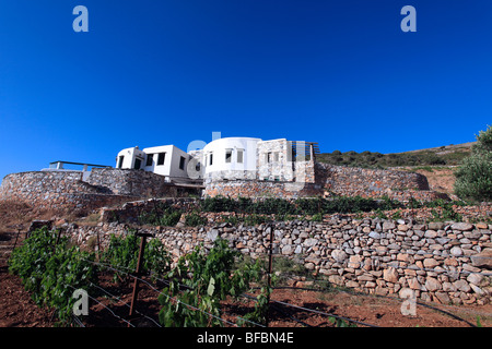 Grèce cyclades sikinos by Manalis winery Banque D'Images