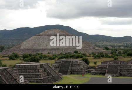 Zone archéologique de Teotihuacan, au Mexique. Banque D'Images