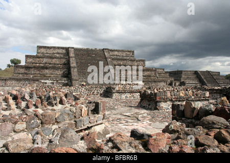 Zone archéologique de Teotihuacan, au Mexique. Banque D'Images