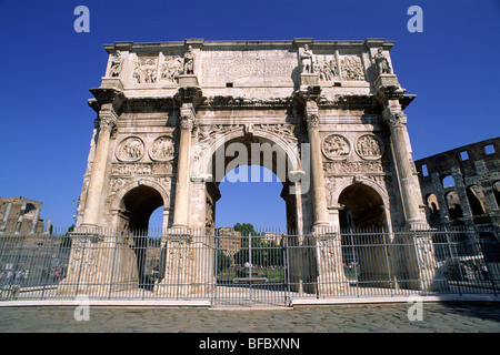 Italie, Rome, arc de Constantin Banque D'Images