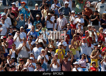 Les spectateurs à l'US Open 2009 Banque D'Images