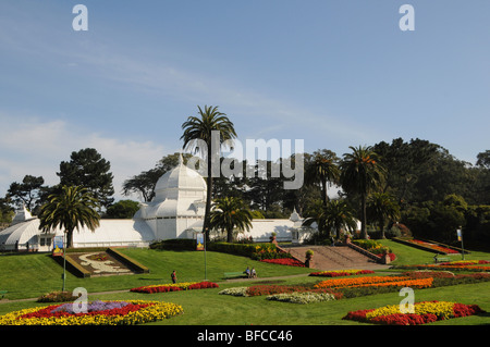 Conservatoire des fleurs, Golden Gate Park, San Francisco Banque D'Images