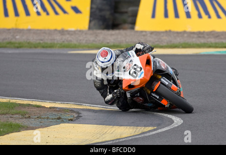 David Johnson - Team Maxxis adepte Yamaha YZF-R1 - British Superbike Championship 2009 - Ecosse, Knockhill Banque D'Images