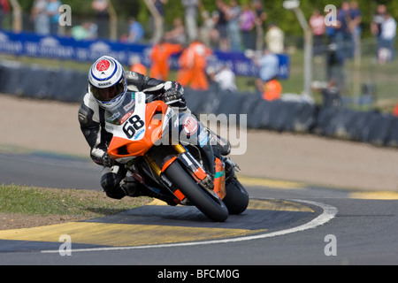 David Johnson - Team Maxxis adepte Yamaha YZF-R1 - British Superbike Championship 2009 - Ecosse, Knockhill Banque D'Images