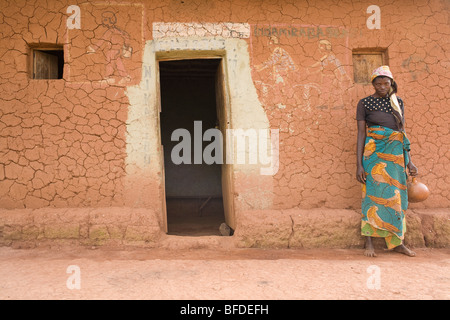 Les producteurs de café, zone Kabuye, Rwanda Banque D'Images