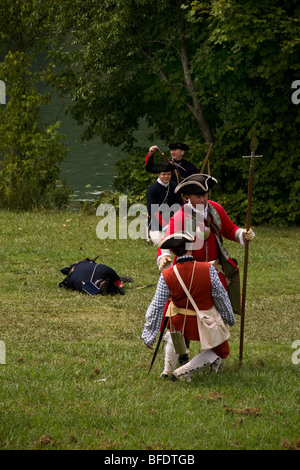 Fort Loudon French and Indian War reenactment. Banque D'Images