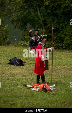 Fort Loudon French and Indian War reenactment. Banque D'Images