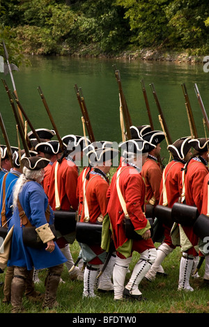 Fort Loudon French and Indian War reenactment. Banque D'Images